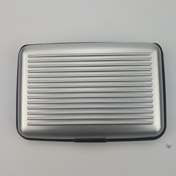 Tarjetero de aluminio antimagnetismo, impermeable, estilo europeo