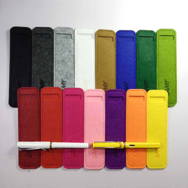 厂家直销赠品毛毡笔袋 钢笔保护套多支装可添加logo礼品赠送