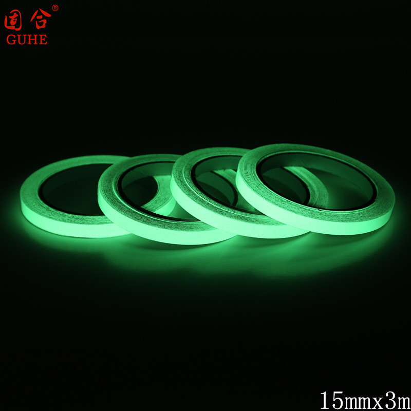 Luminous warning tape luminous sticker luminous tape 15mmx3 meters