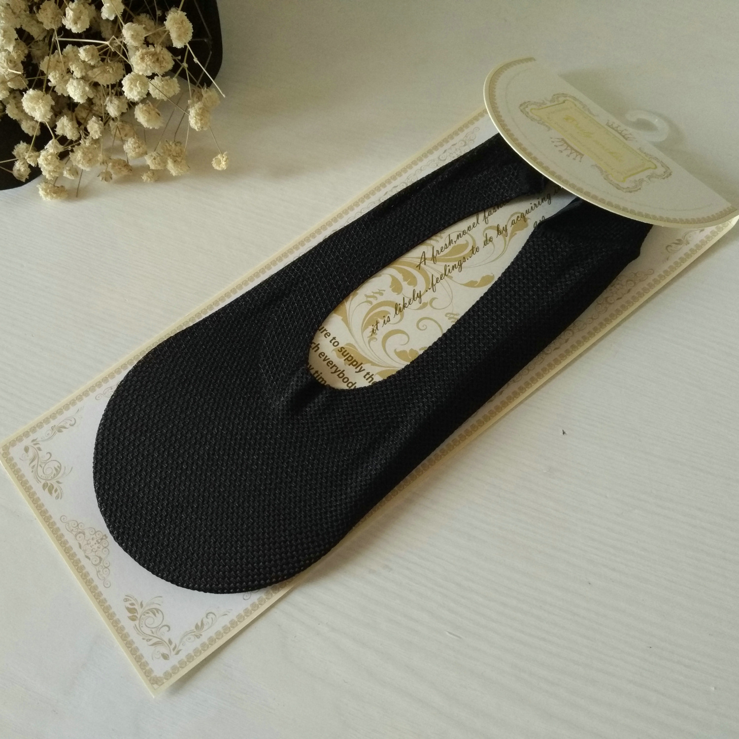 Simple Solid Color No-hen Invisible Boat Socks Deep Heel Silicone Anti-drop Heel Instep Mesh Foot Cotton Sweat Absorption