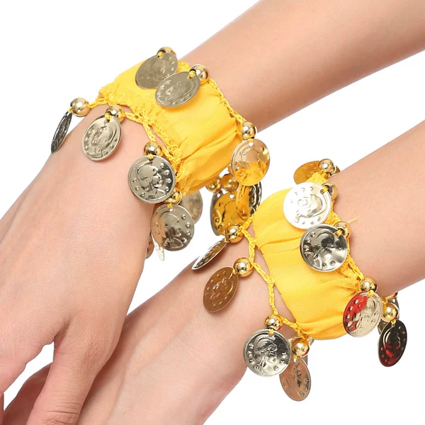 Yellow (bracelet on both hands)