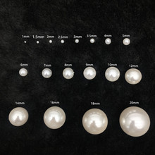 Դͷ���� 1mm-20mm abs�޿�Բ������� ��װ����diy��Ʒ�������