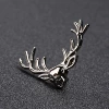 Silver -white deer head