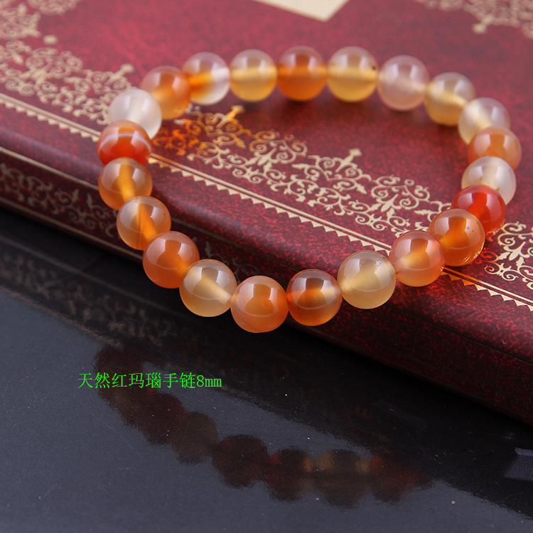 Zhou Lianfa ventas directas de la fábrica AliExpress comercio exterior de la moda europea y americana ágata cristal múltiple 8mm pulsera de piedra volcánica