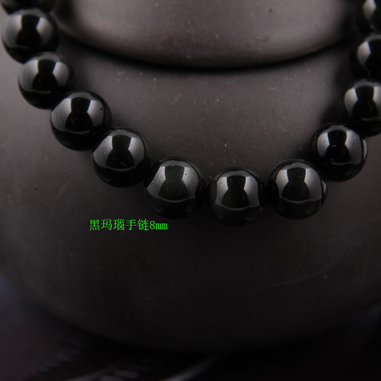 Zhou Lianfa ventas directas de la fábrica AliExpress comercio exterior de la moda europea y americana ágata cristal múltiple 8mm pulsera de piedra volcánica