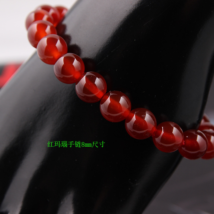 Zhou Lianfa ventas directas de la fábrica AliExpress comercio exterior de la moda europea y americana ágata cristal múltiple 8mm pulsera de piedra volcánica