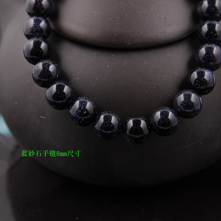 Zhou Lianfa ventas directas de la fábrica AliExpress comercio exterior de la moda europea y americana ágata cristal múltiple 8mm pulsera de piedra volcánica