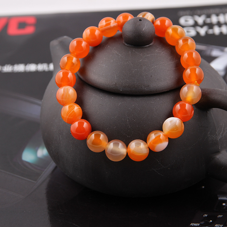 Zhou Lianfa ventas directas de la fábrica AliExpress comercio exterior de la moda europea y americana ágata cristal múltiple 8mm pulsera de piedra volcánica