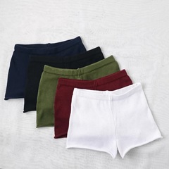 17826-2017春の欧米のハイウエストのニットのハイウエストのカーリングのショートパンツのレギンス