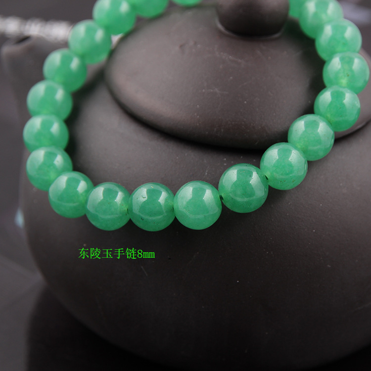 Zhou Lianfa ventas directas de la fábrica AliExpress comercio exterior de la moda europea y americana ágata cristal múltiple 8mm pulsera de piedra volcánica