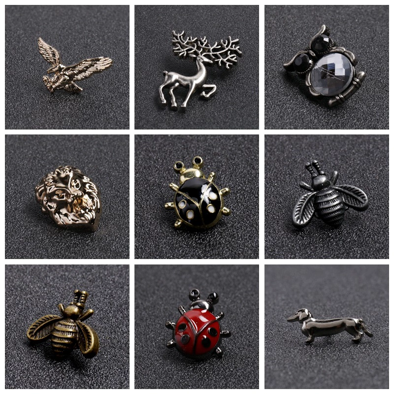 Брошь, рубашка для мужчин и женщин, замок, булавка, европейский стиль, коллекция 2021 года