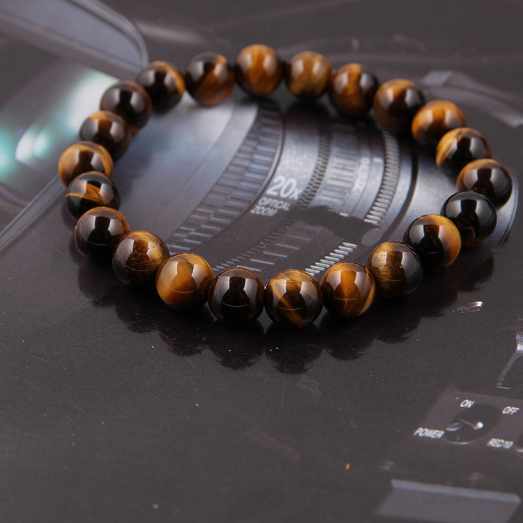 Zhou Lianfa ventas directas de la fábrica AliExpress comercio exterior de la moda europea y americana ágata cristal múltiple 8mm pulsera de piedra volcánica