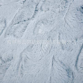 单边绒素色涤纶兔毛绒布服装家纺玩具抱枕床品毯印花兔毛绒面料批