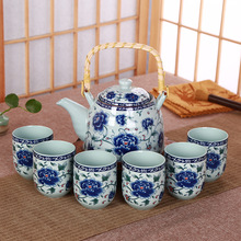 青花陶瓷茶具礼品套装 功夫茶具套装 茶壶茶杯套装