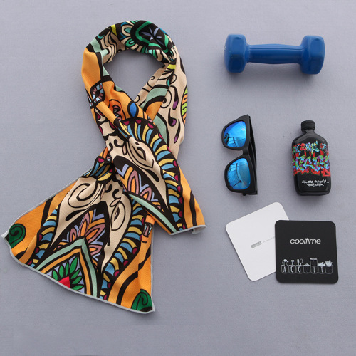 cooltime cold sports towel can sports towel ice cold towel two-color double-sided