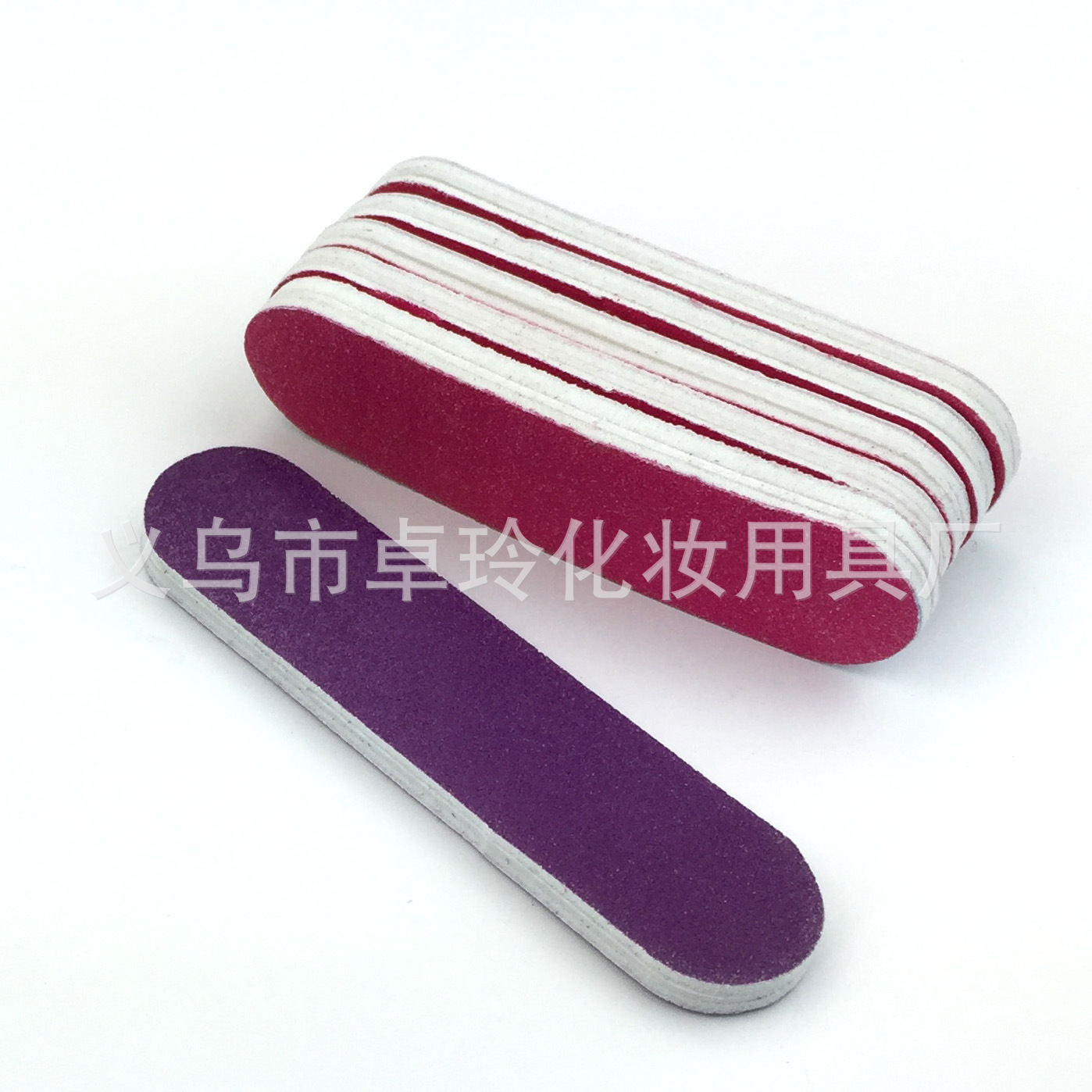 Manicura pequeña tira de arena de doble cara monocromo manicura acabado pulido tira mini uñas frotar salón de uñas regalo al por mayor