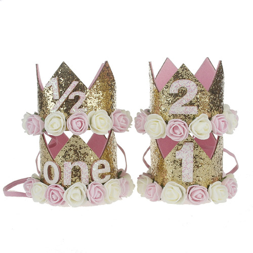 European and American new children's hairbands crown hair accessories baby birthday party performance photo baby headwear wholesale