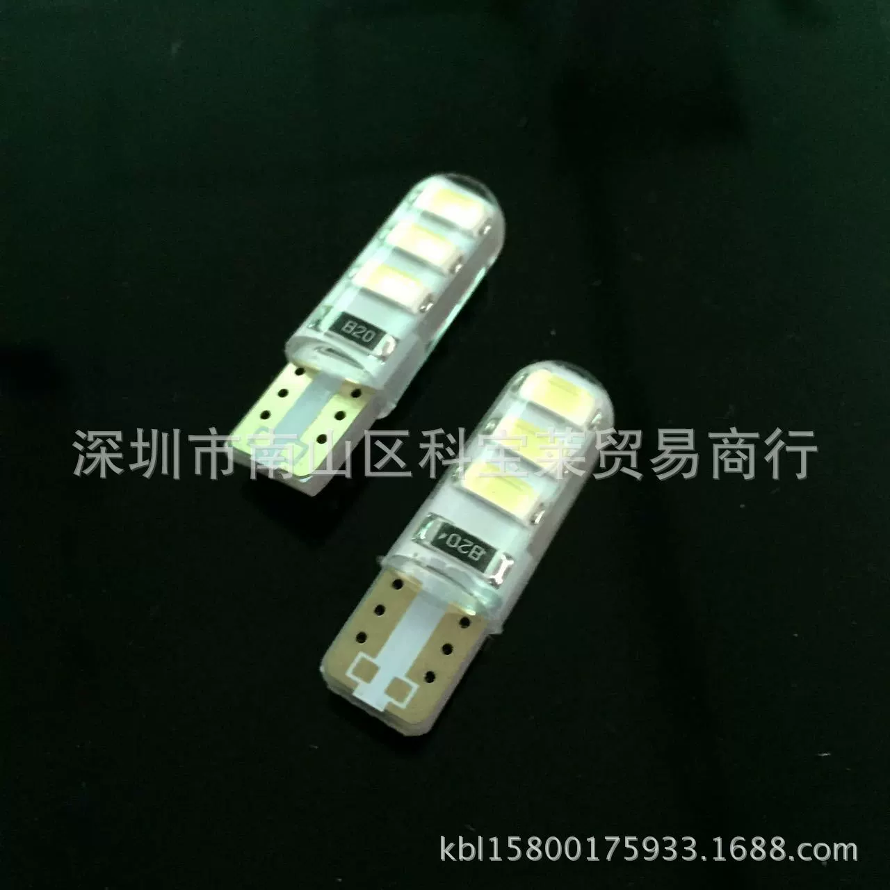 Светодиодная лампа для модификации автомобиля и мотоцикла, индикатор ширины номерного знака t10 5630, 6smd, силикон