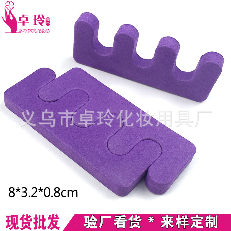 En stock Sacapuntas de dedo en forma de montaña al por mayor Eva mini toe herramienta de manicura de algodón Dedo de los niños protección del medio ambiente de algodón