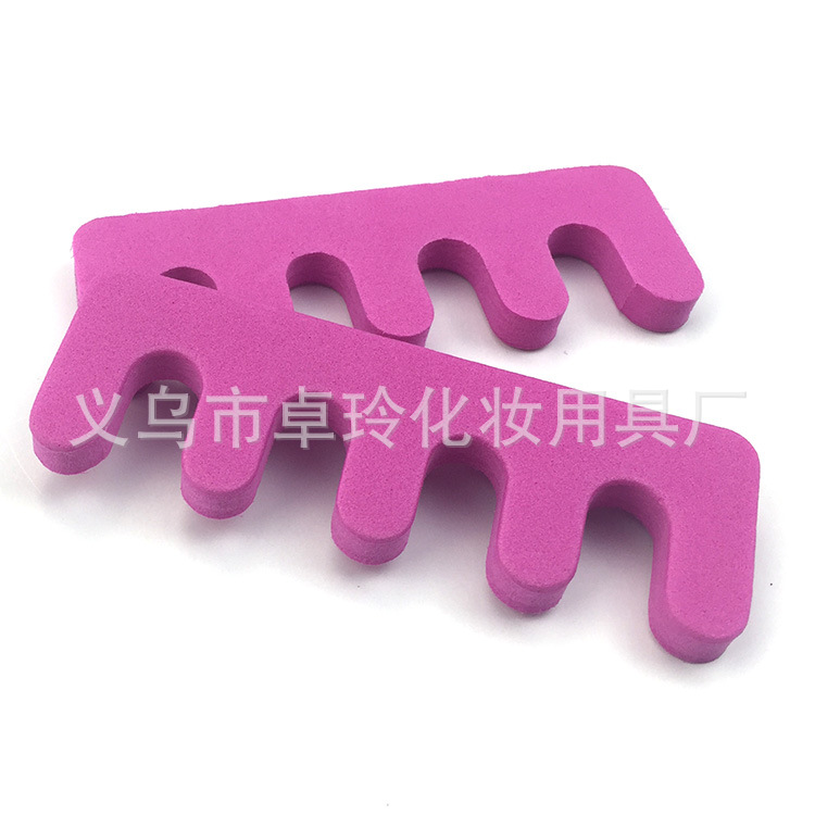 Ventas directas de fábrica en forma de montaña dedo divisor color caramelo split toe algodón dedo del pie dedo separador split toe algodón