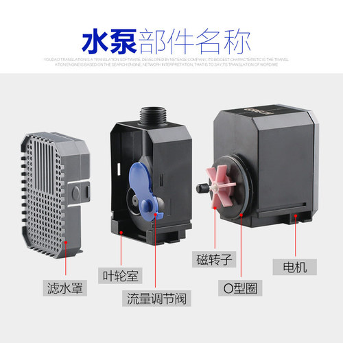 Gechi Brand CHJ-Aquarium Submersible Pump Fish Tank Water Circulation Pump Pool Filtration Fountain Pump Rockery