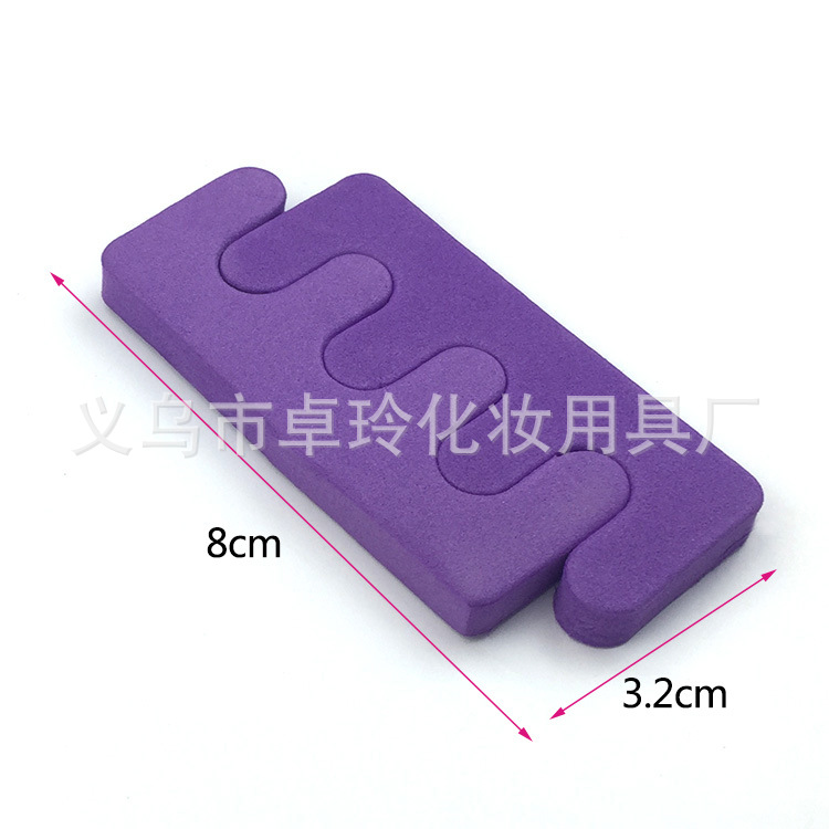 En stock Sacapuntas de dedo en forma de montaña al por mayor Eva mini toe herramienta de manicura de algodón Dedo de los niños protección del medio ambiente de algodón