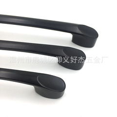 黑色櫃門鋅合金拉手美式抽屜櫥櫃衣拉手現代簡約鋁合金五金把手