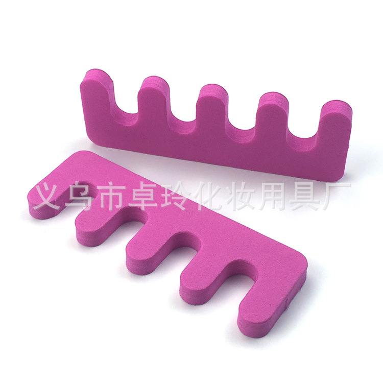 Ventas directas de fábrica en forma de montaña dedo divisor color caramelo split toe algodón dedo del pie dedo separador split toe algodón