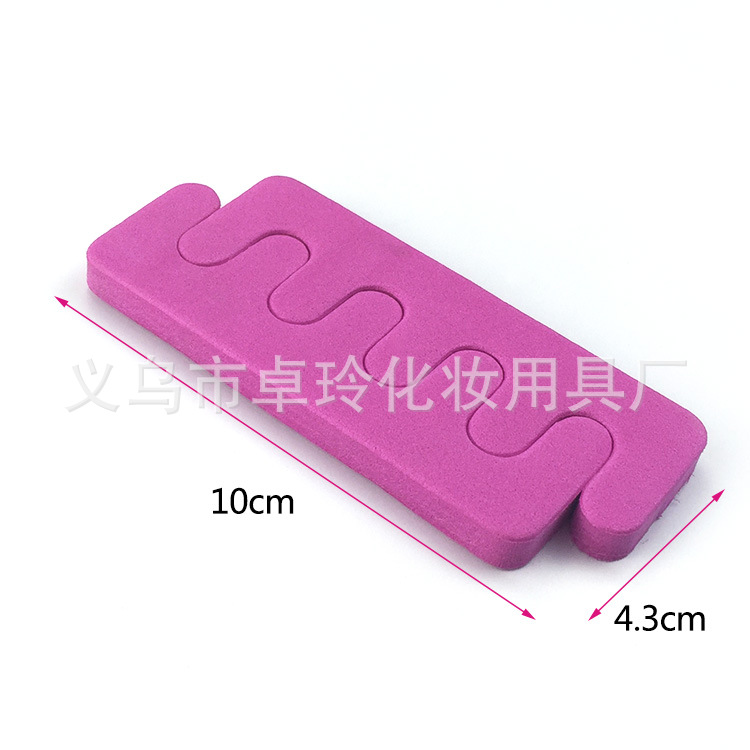 Ventas directas de fábrica en forma de montaña dedo divisor color caramelo split toe algodón dedo del pie dedo separador split toe algodón