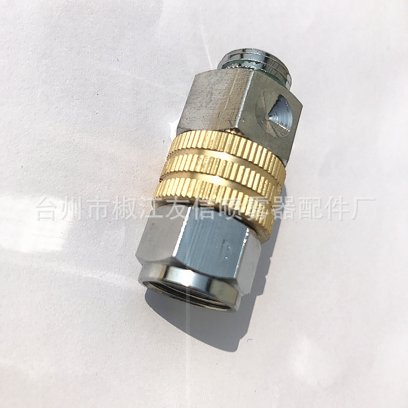 园林打药机配件铜接头高压软管一字接头旋转接头快速接头14*1.5