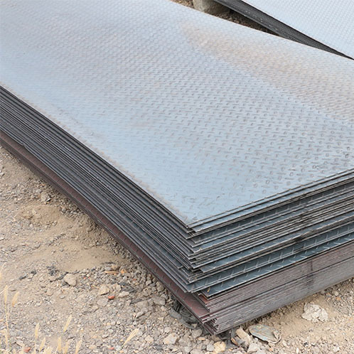 莱钢热轧扁豆型花纹防滑钢板5.75*1250 泰安现货批发