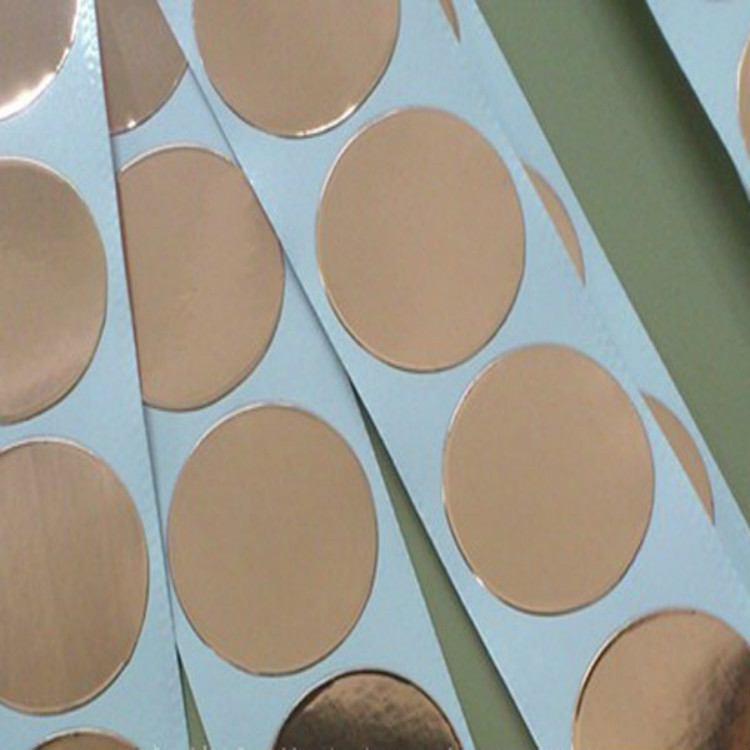 铜箔触摸片 按键自粘单面背胶带胶不干胶触摸铜片 圆形铜箔贴片