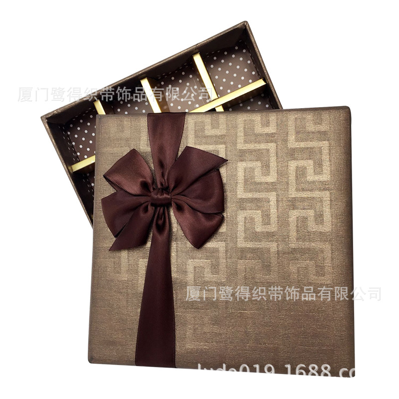 厦门鹭得织带厂家雪纱带礼盒包装蝴蝶结  礼品盒丝带蝴蝶结