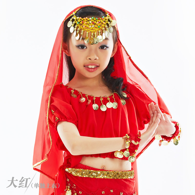 빨간 어린이 랜턴 반팔 셔츠]