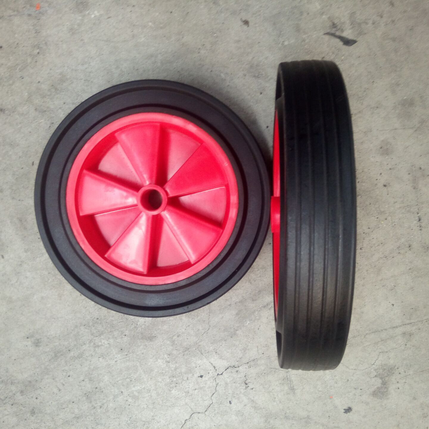 12寸胶粉轮 实心轮 发泡轮手推车实心轮子多种规格尺寸可加工制作
