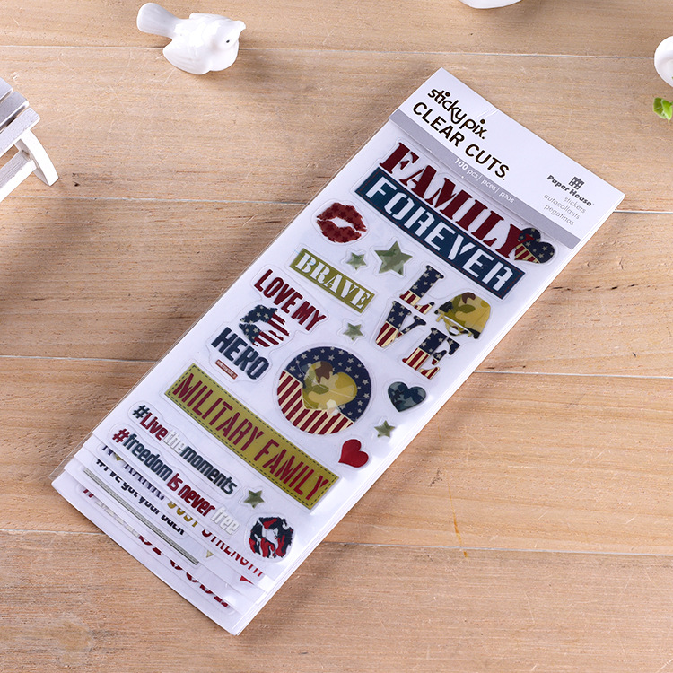 厂家直供烫金贴纸册UV彩色DIY相册贴纸 儿童创意小贴纸量大批发