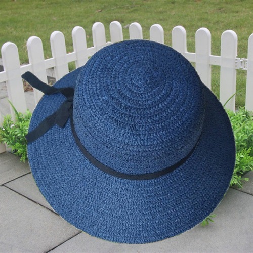 Straw hat wholesale small pepper hat women summer bow straw hat sun protection beach sun hat