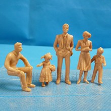 肤色人模型人偶 手工DIY上色 迷你工艺彩人 沙盘楼盘火车模型人物