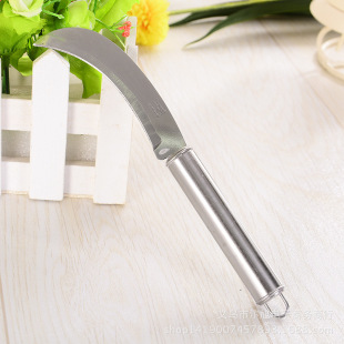 Round handle curved knife stainless steel fruit knife running rivers and lakes stall direct supply products household peeler pineapple knife wholesale not