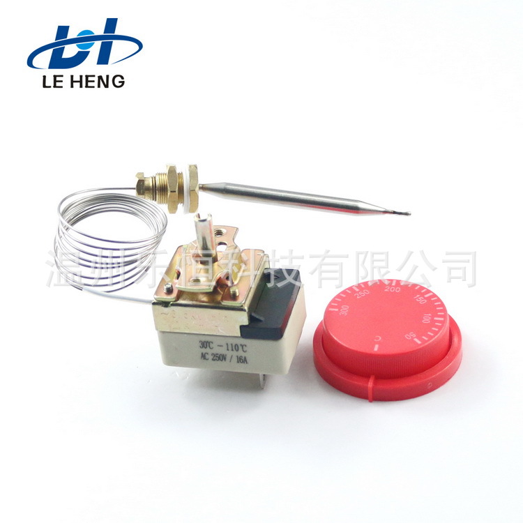 供应发烤箱WHD-190B温控器不锈钢金属探头毛细管螺母定位可调温