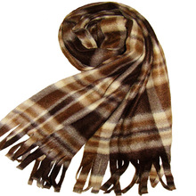 义乌厂家直供冬季服饰网店促销礼品英伦风格双面绒格子围巾仿羊绒