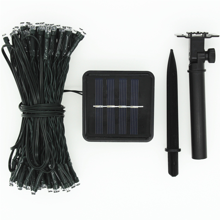 En stock suministro solar Cadena de luz LED pequeñas luces de colores Festival de Navidad patio luces decorativas al aire libre barra de luz impermeable