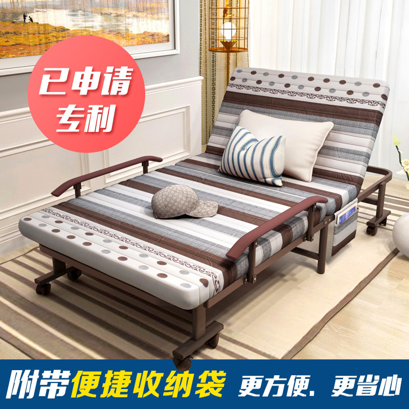 Directo de fábrica sola cama almuerzo Oficina almuerzo cama retráctil hogar simple acompañamiento algodón cama plegable