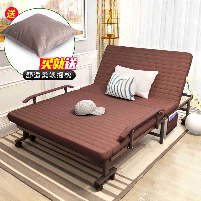 Directo de fábrica sola cama almuerzo Oficina almuerzo cama retráctil hogar simple acompañamiento algodón cama plegable