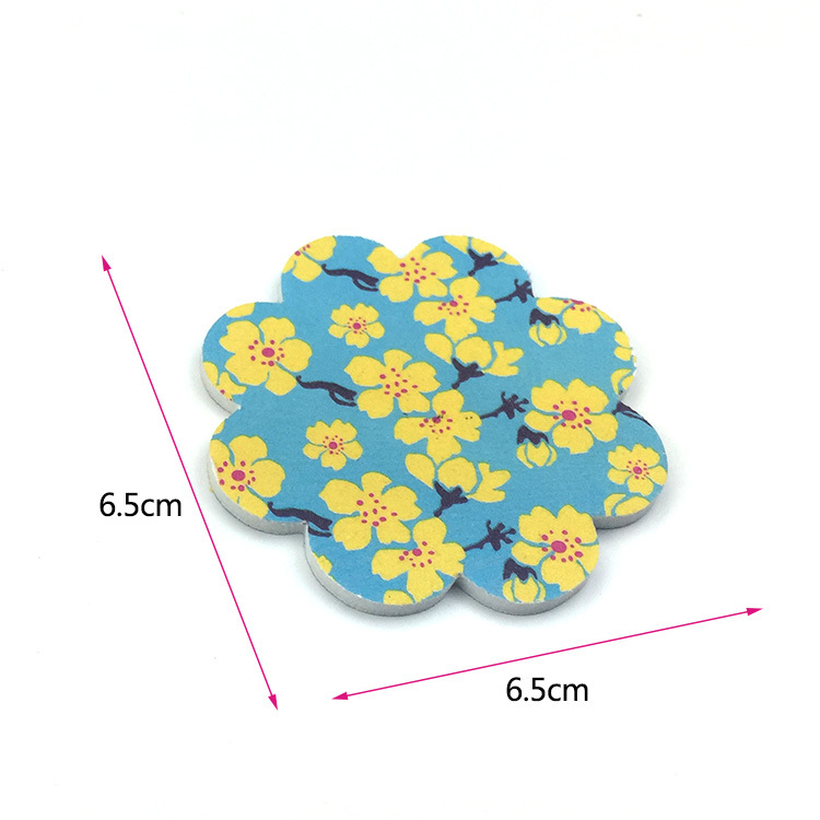 Taobao popular melocotón lima de uñas sin placa de pegamento lima de uñas pieza 6,5*6,5 cm traje de uñas regalo