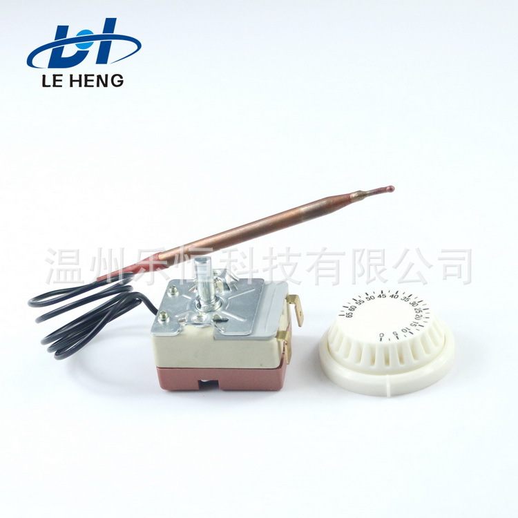 WHD喷雾剂温控器白色齿轮塑料新料旋钮铜不锈钢恒温器70度75度