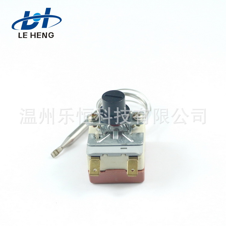 98°C手动复位250V 16A不锈钢毛细管300mm长直径6MM温控器WHD