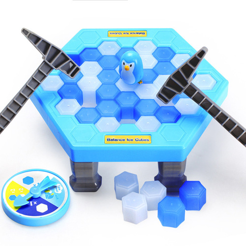 Cross-border Penguin Beating Ice Breaker Wall Demolition Toy Penguin Tabletop Game Parent-Child Interactive Educational Toy