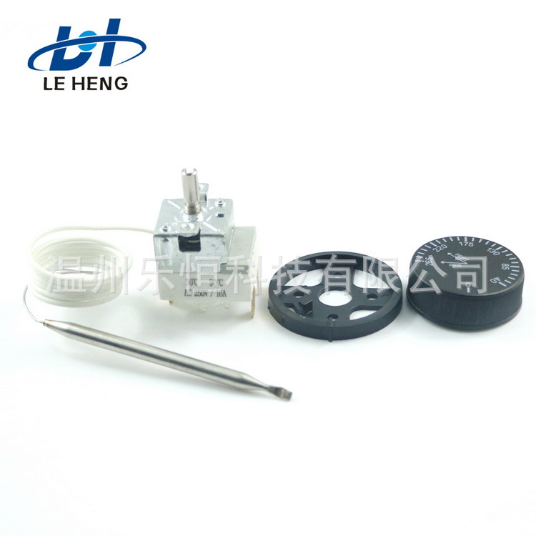 陶瓷底座温控开关温控器WHD系列恒温器30-110度毛细管长60cm公分