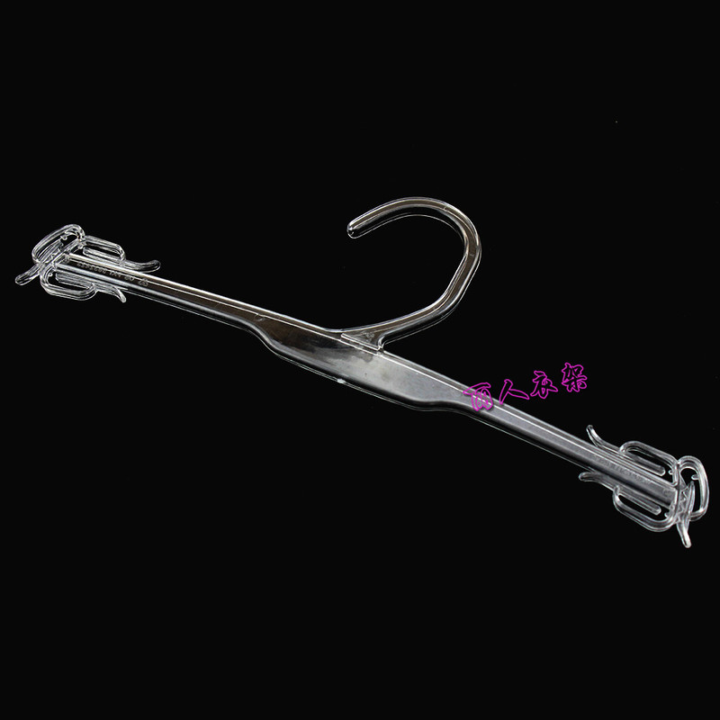 Clothing store transparent plastic hanger bra rack underwear clip women's underwear store display hanger clothes hanger wholesale Clothing store transparent plastic hanger bra rack underwear clip women's underwear store display hanger clothes hanger wholesale